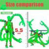 T13 Action Figure 3D Printed Multi-Jointed Movable Titan 13 Lucky Dummy Nova Robot Action Figure Desktop Assembly Completed Gift