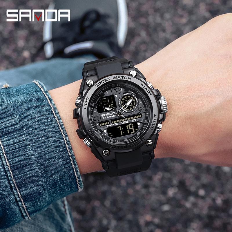 SANDA Top Brand Orologi da uomo di lusso Orologi da uomo militari  impermeabili Orologio da polso cronometro Orologio sportivo al quarzo per  uomo Orologio 6024 acquista in modo economico — spedizione gratuita,