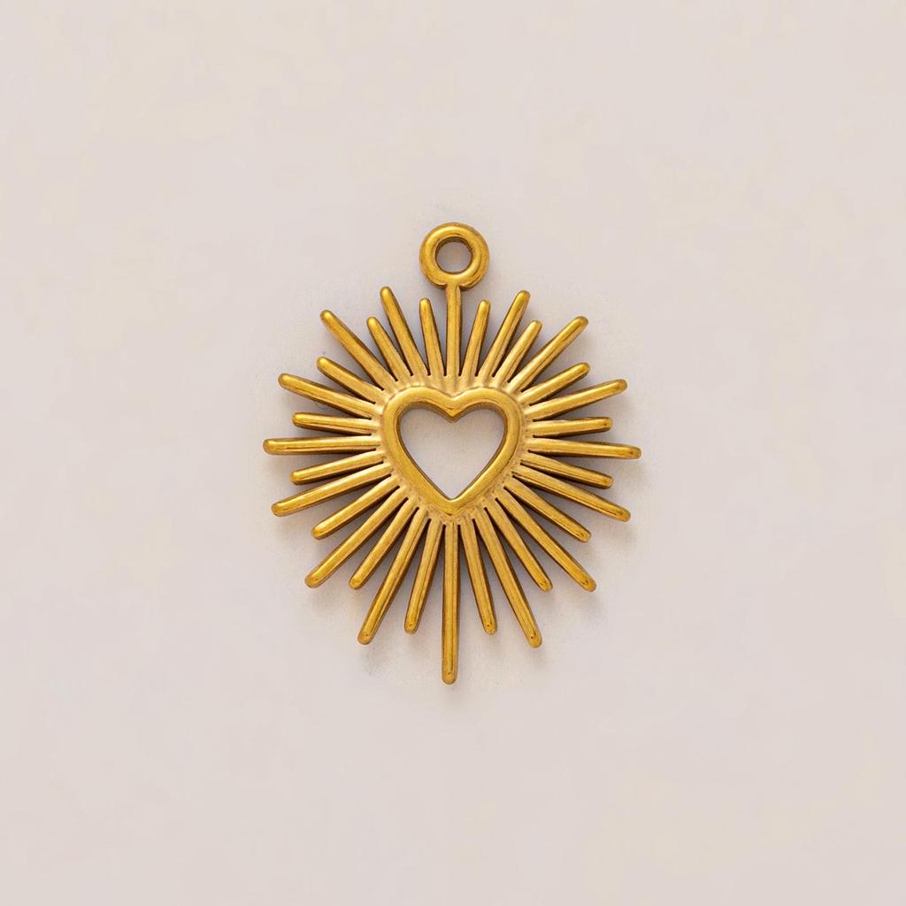 18K Gold Electroplated Stainless Steel Chili Pendant for Women