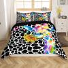 Animal Giraffe Duvet Cover 3D Digital Printing Three-Piece Bedding Set