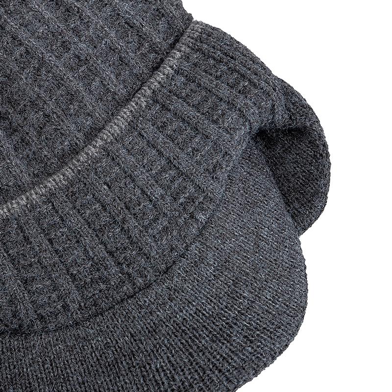 Nowy Styl Pluszowa Podszewka Futrzana Zimowa Czapka z Nausznikami Prosta Kolorystycznie Czapka Beanie Dla Mężczyzn Ciepła Czapka Zimowa Prezent dla Ojca