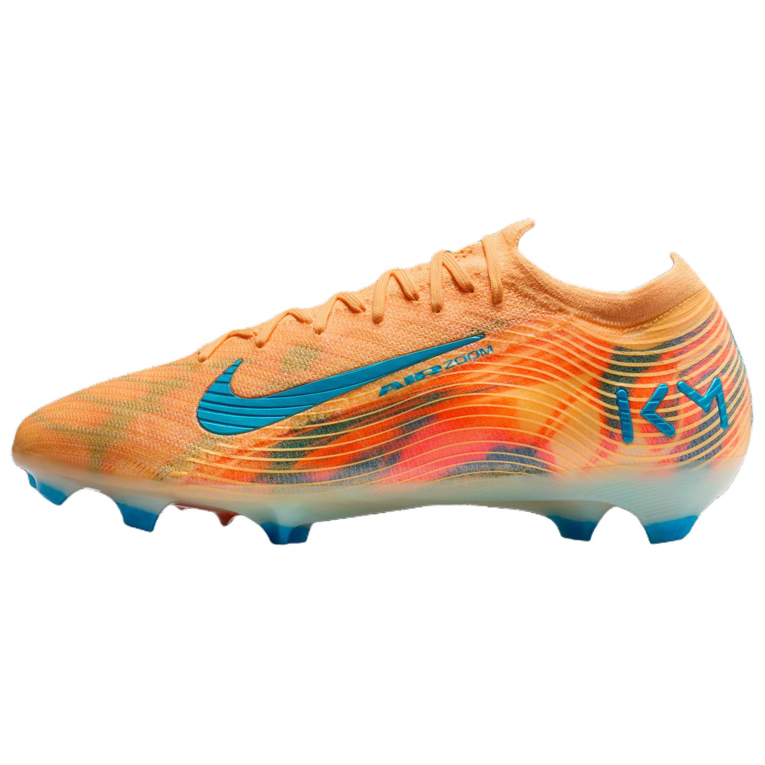 

Килиан Мбаппе x Nike Mercurial Vapor 16 Elite Оттенок дыни/Иглу/Нео-бирюзовый Унисекс Бутсы Оранжевый FQ8683-801 40