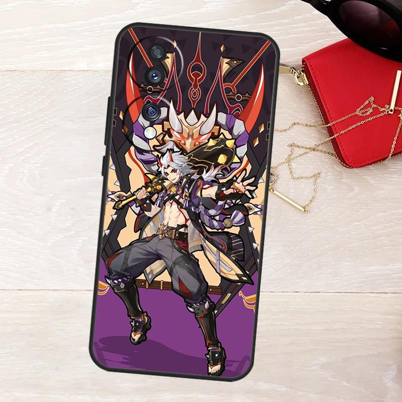 

Genshin Impact Arataki Itto Case For Honor 200 400 Pro 50 70 90 X9a X9b X9c X9d X8a X8b X8c Magic 7 Lite 5 6 8 Pro Cover Honor X9c