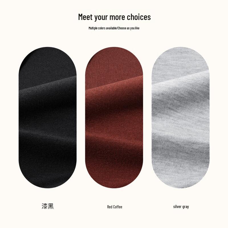 Hodo Men's Machine-Washable Silk and Wool Blend Thickened Casual Sweater