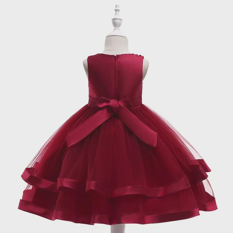 2024 Beaded Princess Tutu Dress for Girls - Flower Girl Wedding Attire