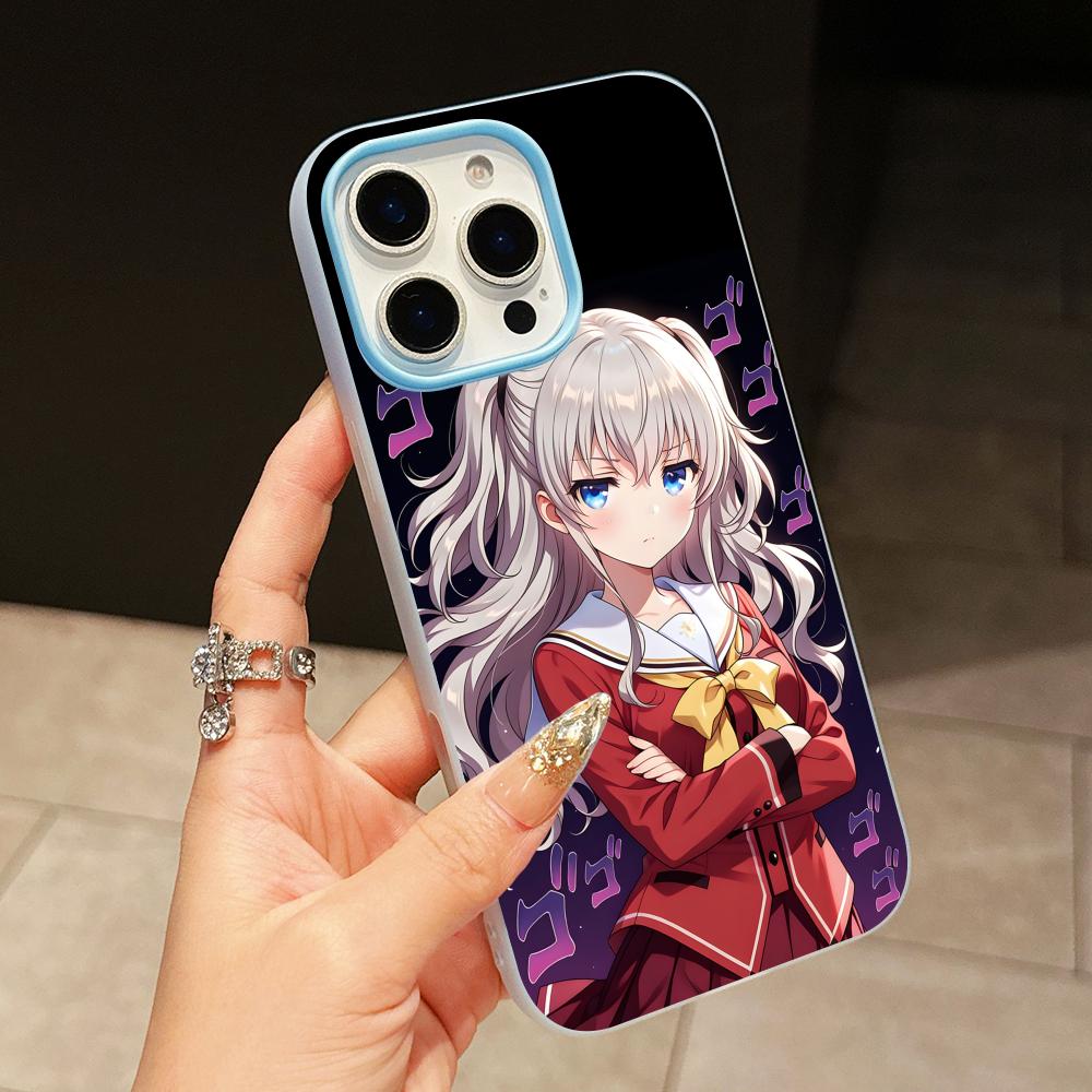 

Charlotte Tomori Nao Jelly Double layer Light Blue Mobile Phone Case for iPhone 17 16 15 14 13 12 11 Air Pro Max Plus Protective iPhone 16