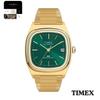 TIMEX TW2Y67700 Montre Automatique E-Line Cadran Vert Acier Inoxydable Doré Japon Authentique