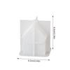 Christmas Silicone House Molds 3D House Shape Candle Mould Christmas Silicone Molds Reusable Resin Molds Non-Stick Plaster Soap