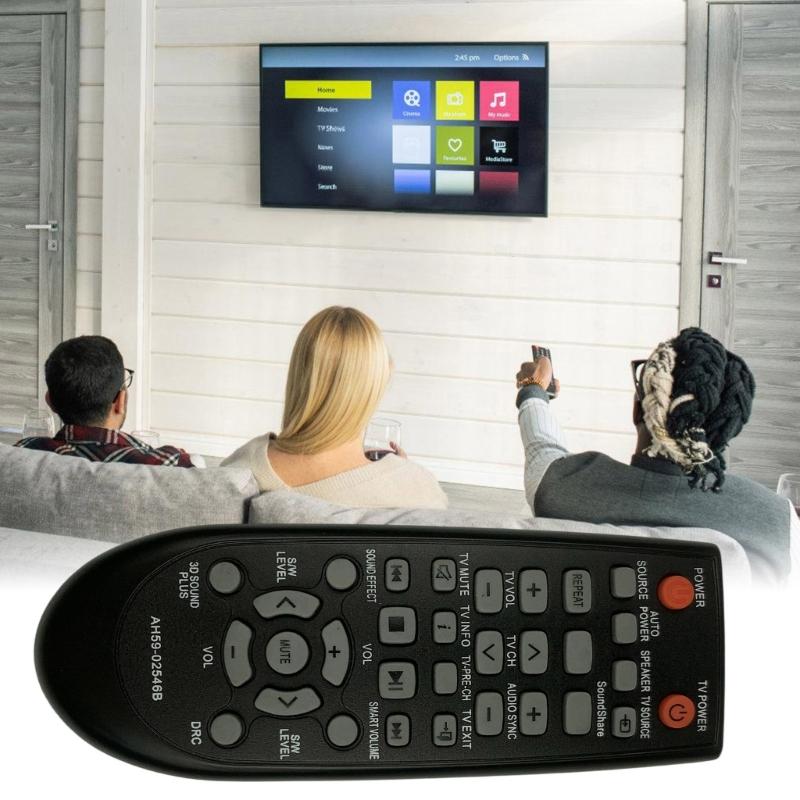 AH59 02546B Ergonomic Design Remote Control with Voice Activation Support & Universal Compatibility for Entertainment