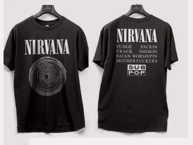 Nirvana T-Shirt Live 90s Concert Tour Utero Distressed Vintage Acid. 3XL