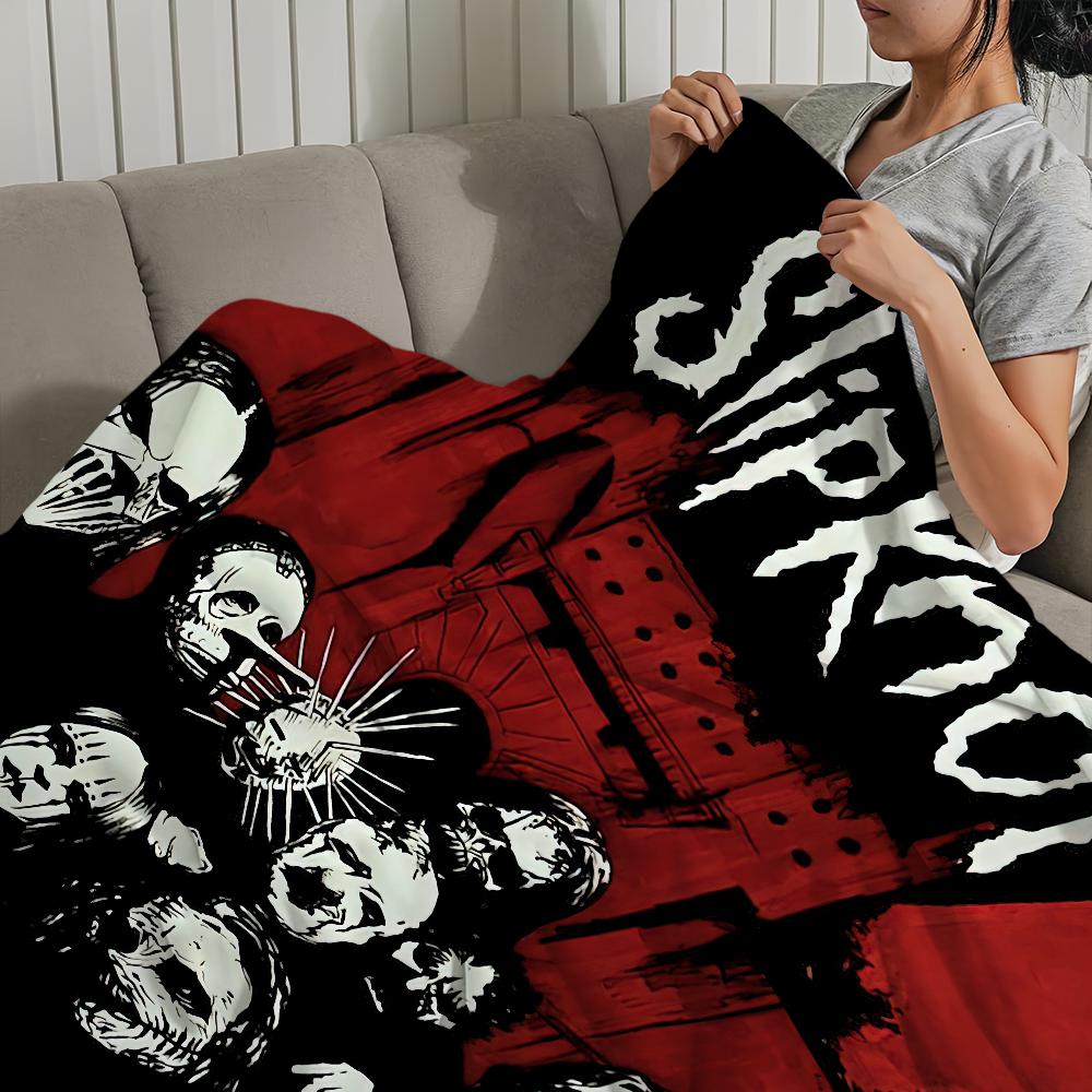 Blanket For Soft Throw S-Slipknot Blanket for Rock Picnic Bed Band Sofa Home Bedroom Cozy Warm Comfortable