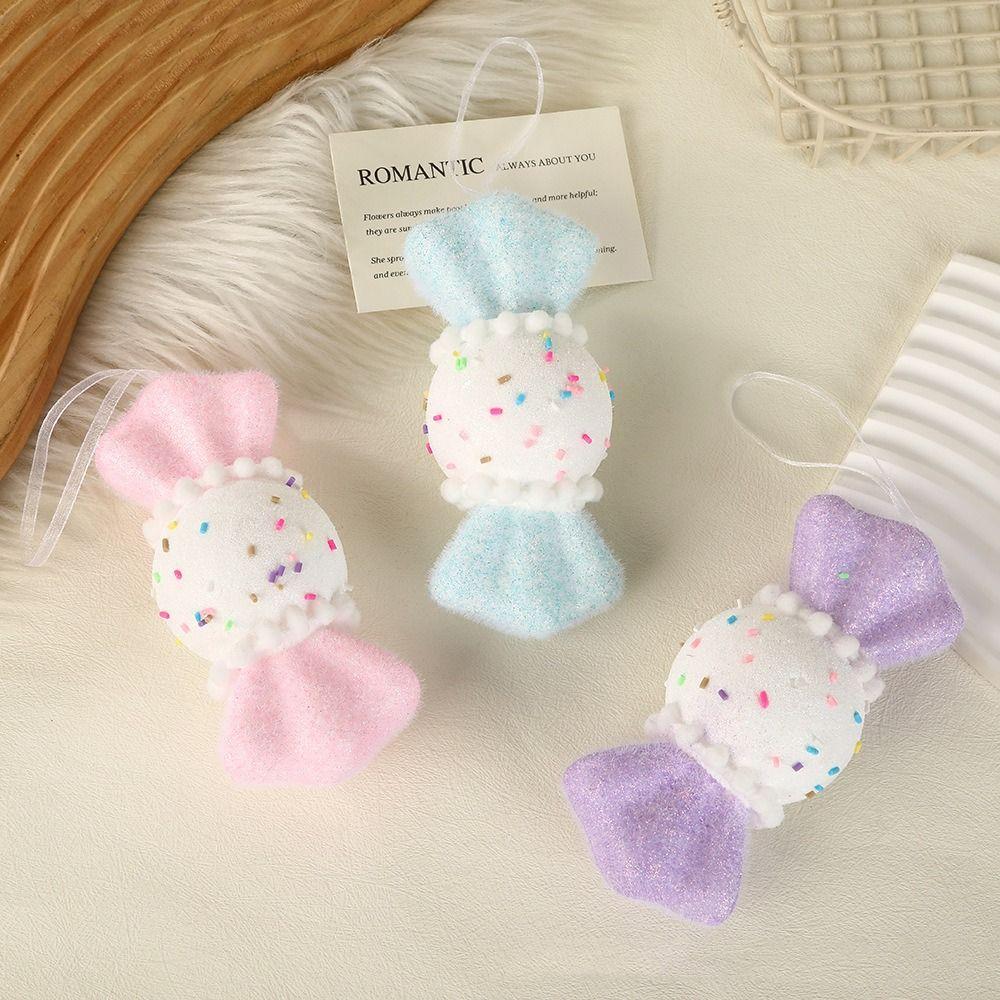 3/6pcs Ice Cream Model Christmas Tree Pendant Lovely Dessert Prop Xmas Hanging Ornament Cute Christmas Candy Pendant Holiday