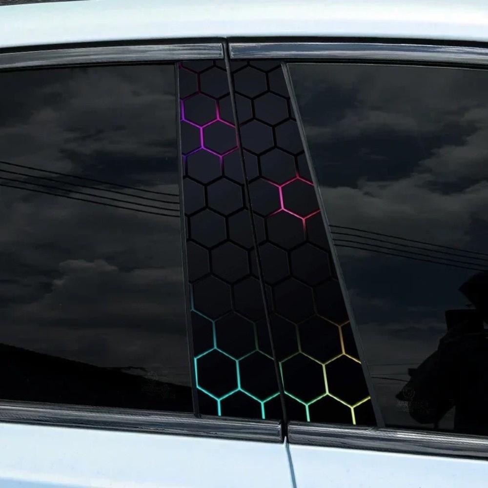 Nové včelí plástve Auto Samolepky Vodotěsné DIY Kryty B Sloupku Samolepicí Odolné proti Poškrábání Auto Styling Dekorace Samolepka