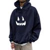 Unisex Casual Fashion Top With Drawstring Hoodie And Printed Sweatshirt