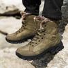 Winter Samt warme Baumwollschuhe große Größe Wanderschuhe High-Top Schneestiefel verdickt Outdoor-Stiefel