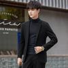 Traje Casual Traje Versión Coreana Ajuste Delgado Tendencia Otoño e Invierno Chaqueta Superior Gruesa de Lana para Hombre