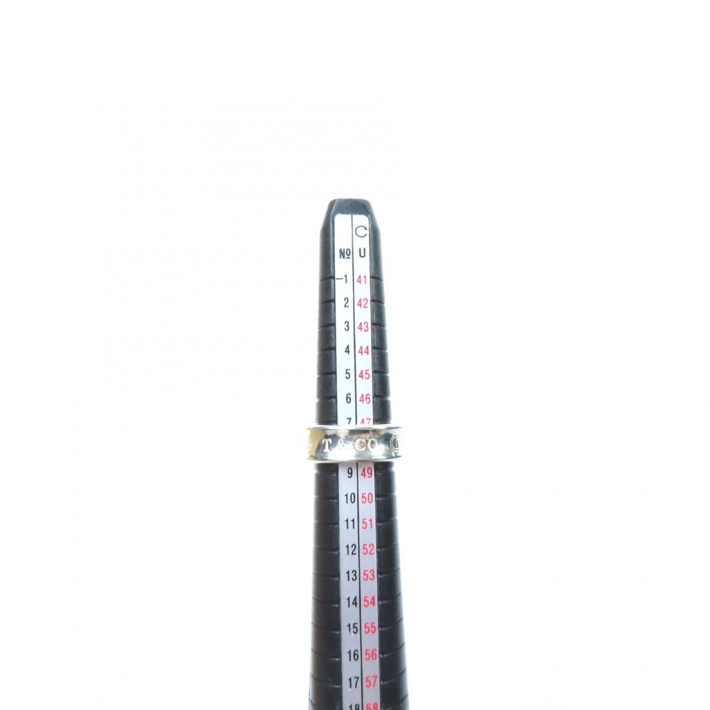 Excellent TIFFANY&Co. Ring 1997 Logo Design Narrow Silver 925 Women Used