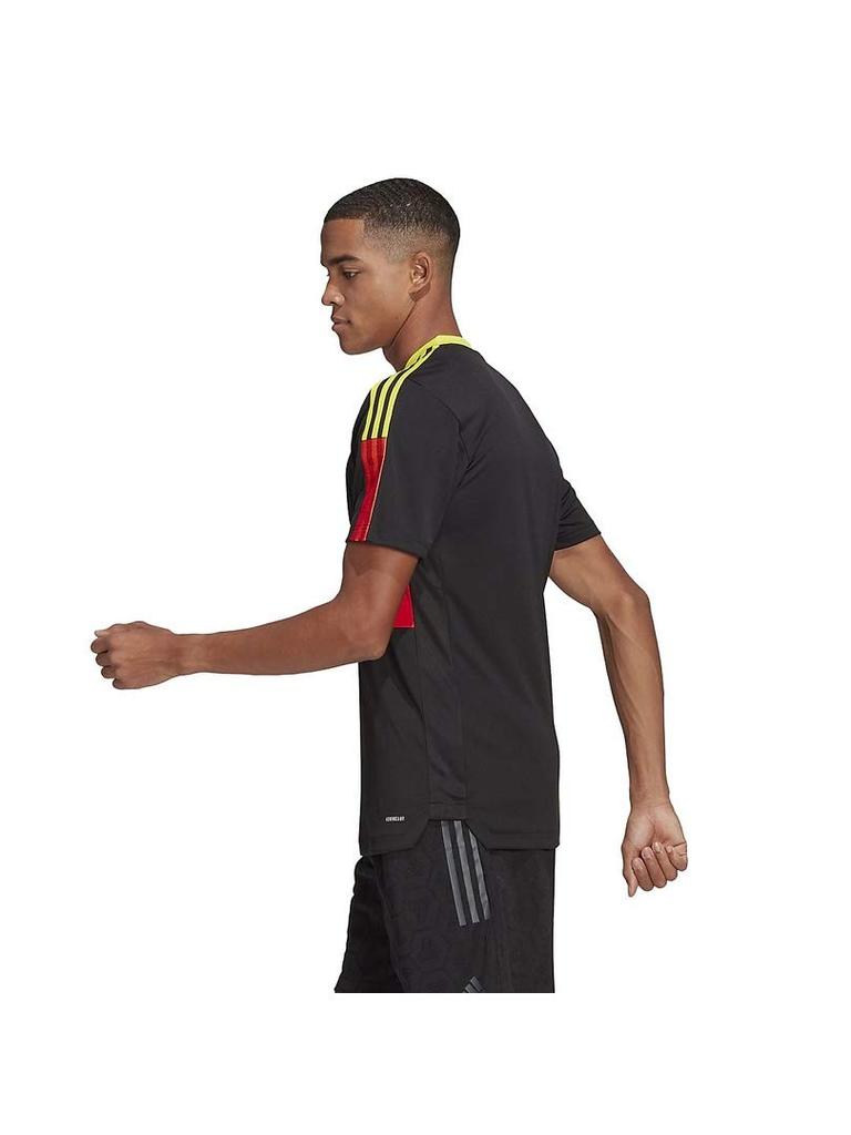Adidas Tiro 21 Size M Jersey, Black/Vivid Red/Acid Yellow,