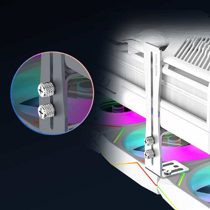 Wspornik Podtrzymujący Kartę Graficzną Odporny na Zużycie Mały Wspornik Mocujący GPU Odporny na Rdzę Aluminiowy Wspornik Gniazda GPU Dla Pozycji Wentylatora GPU