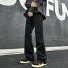 Street Washed Jeans Men's Wide-leg Trousers Fit Versatile Trendy Brand Retro Cl Old Trend American Loose