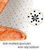 1PCS Plush Mat Orange Gradient Tie-dye Soft Fuzzy Fluffy Bathroom Mat Bedside Rug For Hallway Bedroom Washroom
