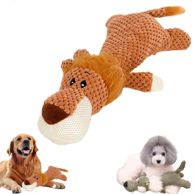 Dog Stuffed Animals Toy Squeaky Chew Designed For Heavy Chewers