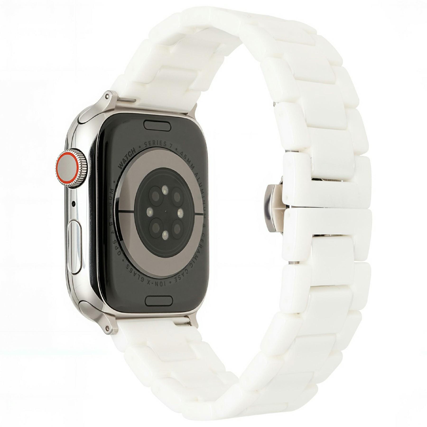 

Watch Band For Apple Watch Series 11 10 42mm/9 8 7 41mm/SE3 SE2 SE 6 5 4 40mm/3 2 1 38mm Ceramic Bead Strap A