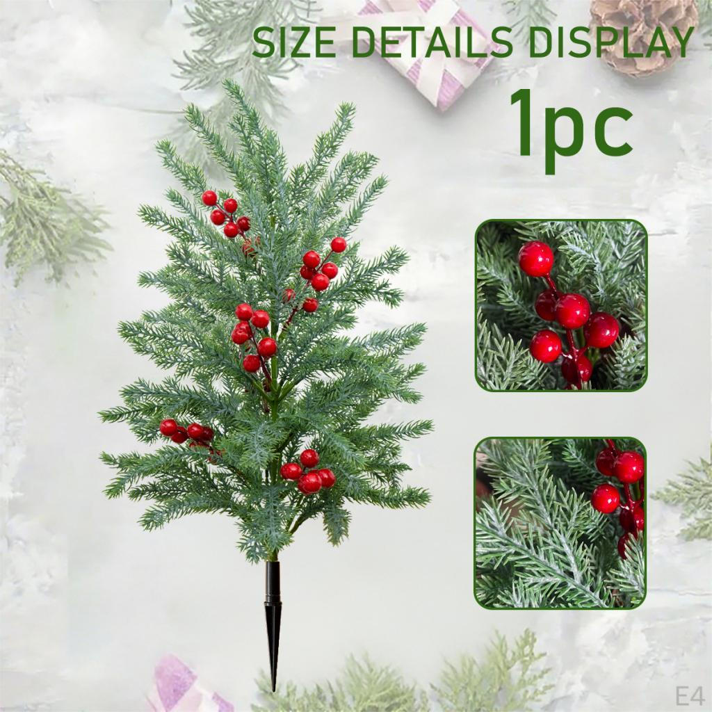 Artificial Christmas Tree On Stake, Garden Decoration, Realistic Plant,