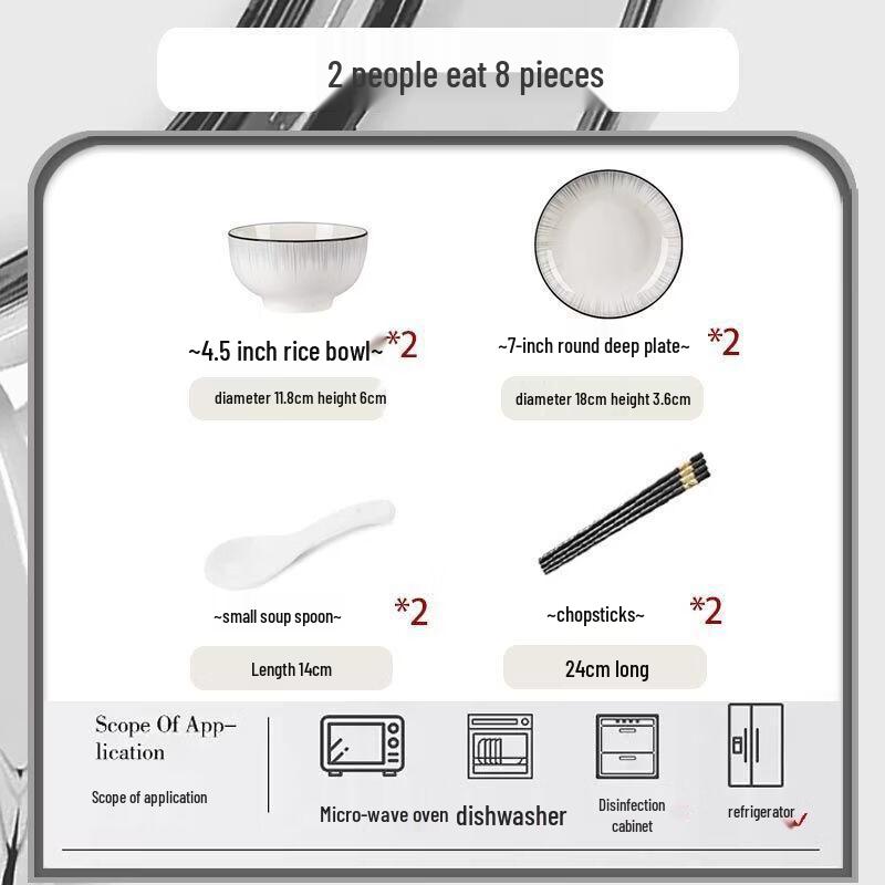 Abay Modern Underglaze Ceramic Dinnerware Set