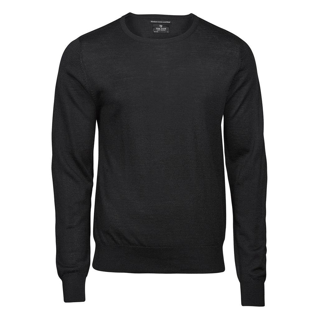 Tee Jays Mens Merino Blend Crew Neck Jumper
