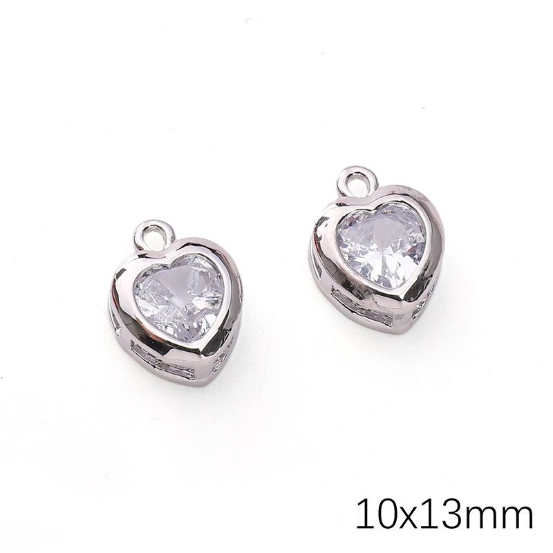 Alloy Zircon Love Butterfly Snowflake Pendant DIY Beaded Handmade Bracelet Necklace Ornament Accessories