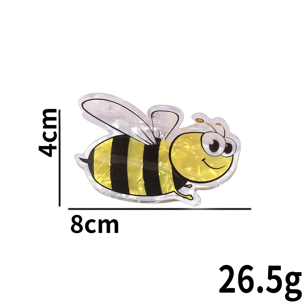 

Adorable Sweet Bee Hair Claw Clip Decorative Stylish Hair Accessories Practical Daily Use Hairpin