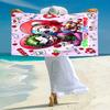 1PC Custom Name Love Madness Beach Towel Highly Absorbent And Sand-Resistant Towel for Swimming, Pool, Yoga, And Travel Lightweight