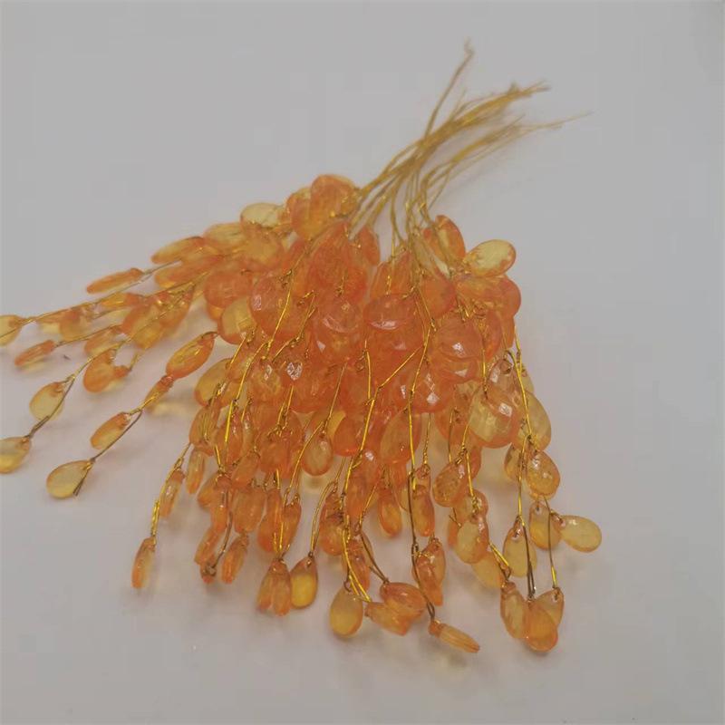 Acrylic Beaded Branches with Wire Stems for Wedding Decorations Floral Arrangements Crafting and Event Centerpieces Set of Multiple Stems