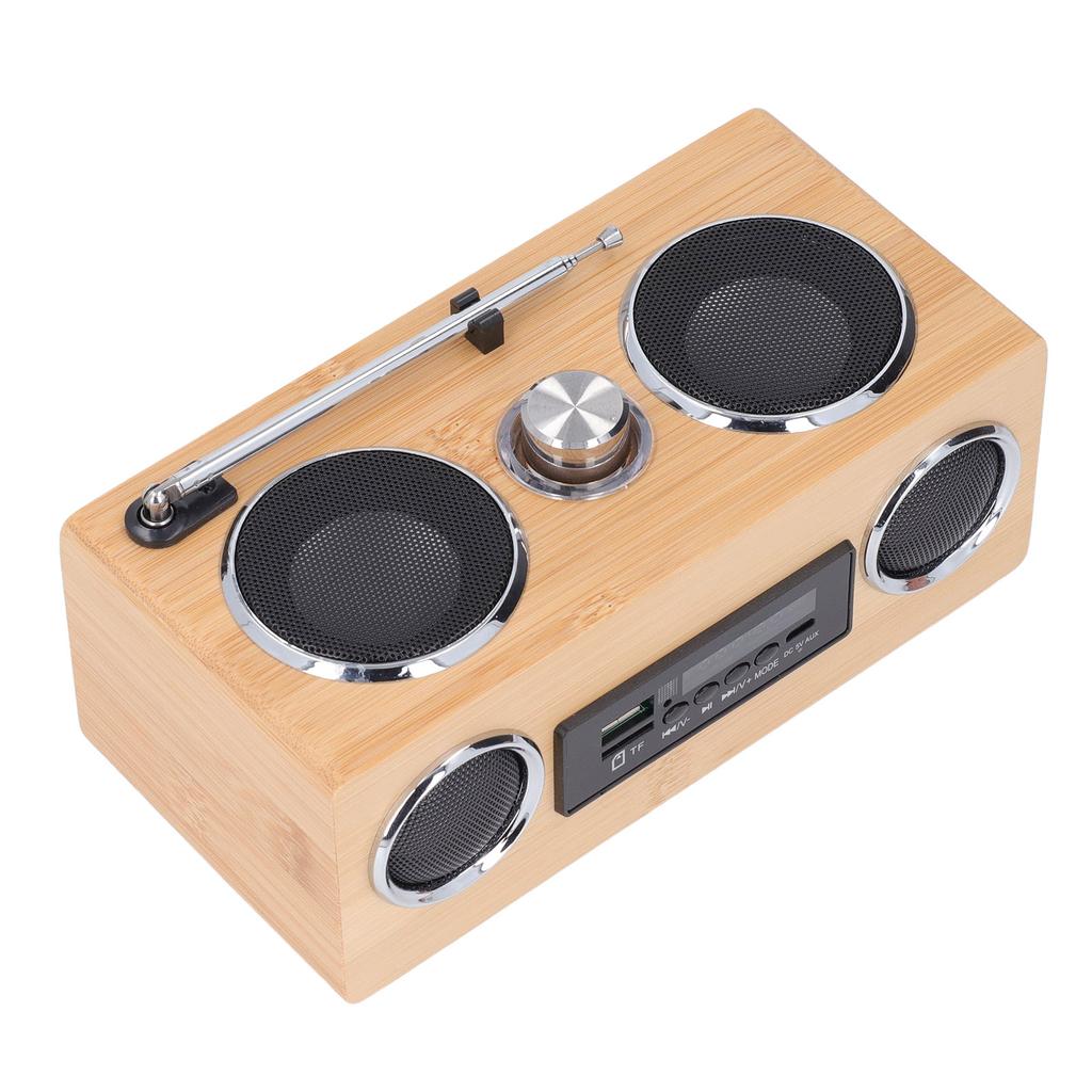Retro Bluetooth Lautsprecher Stereo Drahtlos Bluetooth 5.0 AM FM Radio Kleiner Vintage Bluetooth Lautsprecher