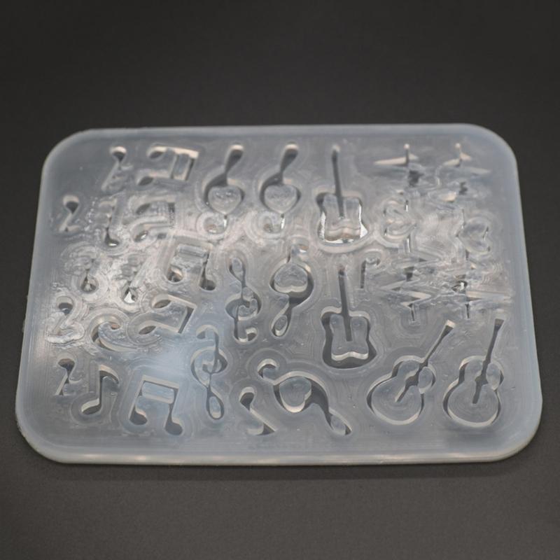 Resin Shaker Füllform, Silikon Gitarrenform Epoxidharzform Füllung Treibsand Guss Füllform für Schmuckherstellung