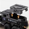 1:32 Conqueror Legierung Polizei Explosionsgeschützte Fahrzeuge Diecast Metall Geländepanzer Fahrzeugmodell Sound Licht Kinderspielzeug Geschenk
