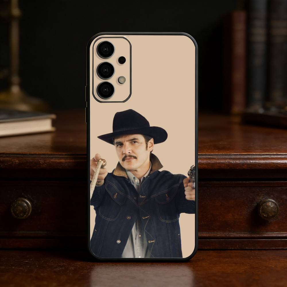 Pedro Pascal phone Case For Samsung S25,24,21,22,23,30,Ultra,20,Plus,Fe,Lite,Note Soft Black Cover