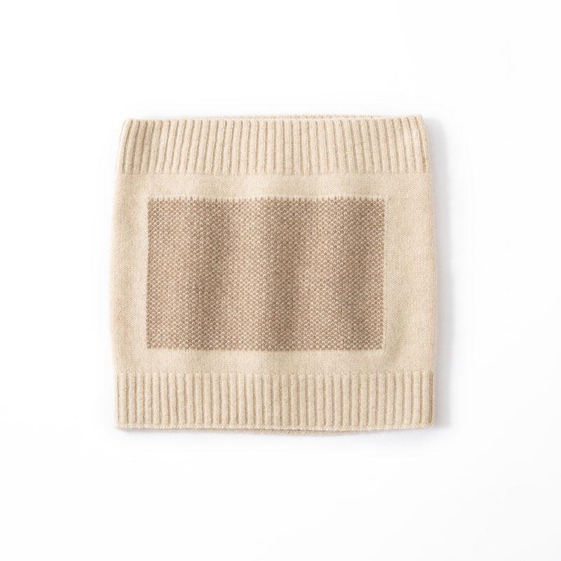 Women s 100% Pure Cashmere Retro Fashion Knitted Waist Protector - Warm, Simple, & Versatile. One Size бежевый