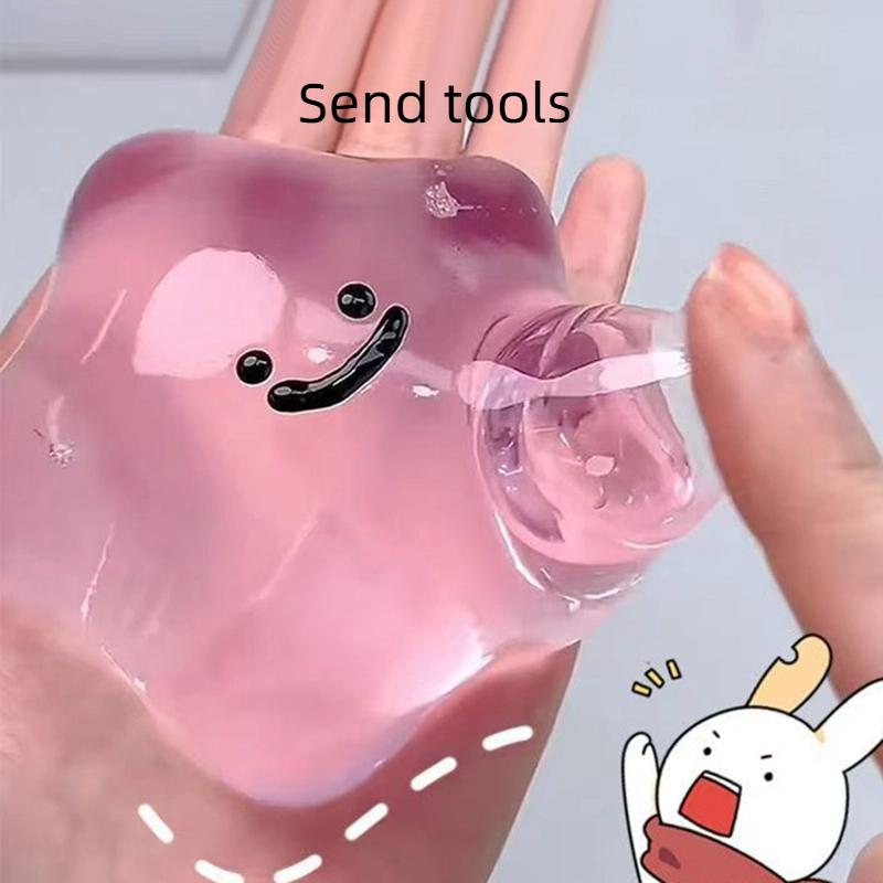 

New Homemade Taba Transparent Water Ball Tpr Slow Rebound Bubble Crystal Ball Homemade Bubble Stress Relief And Exhaust Toy (As shown-16341)-