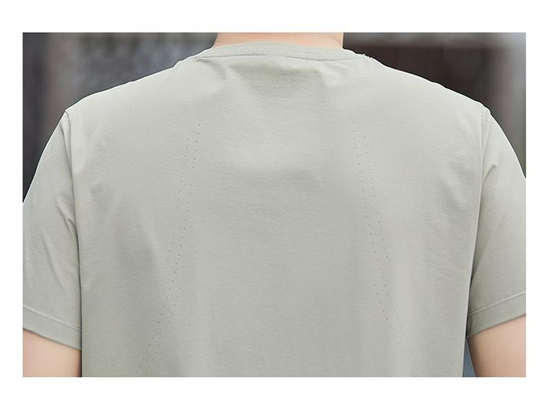 Herren 2026 Sommer Rundhals Eis Seide T-Shirt - Nylon Stoff für Laufen im Freien & Freizeit Sport