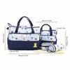 Mommy Bag Five Piece Set Multi Functional Large Capacity Single Shoulder Oblique Straddle Bag Mommy Bag Urinary Cloth Bag