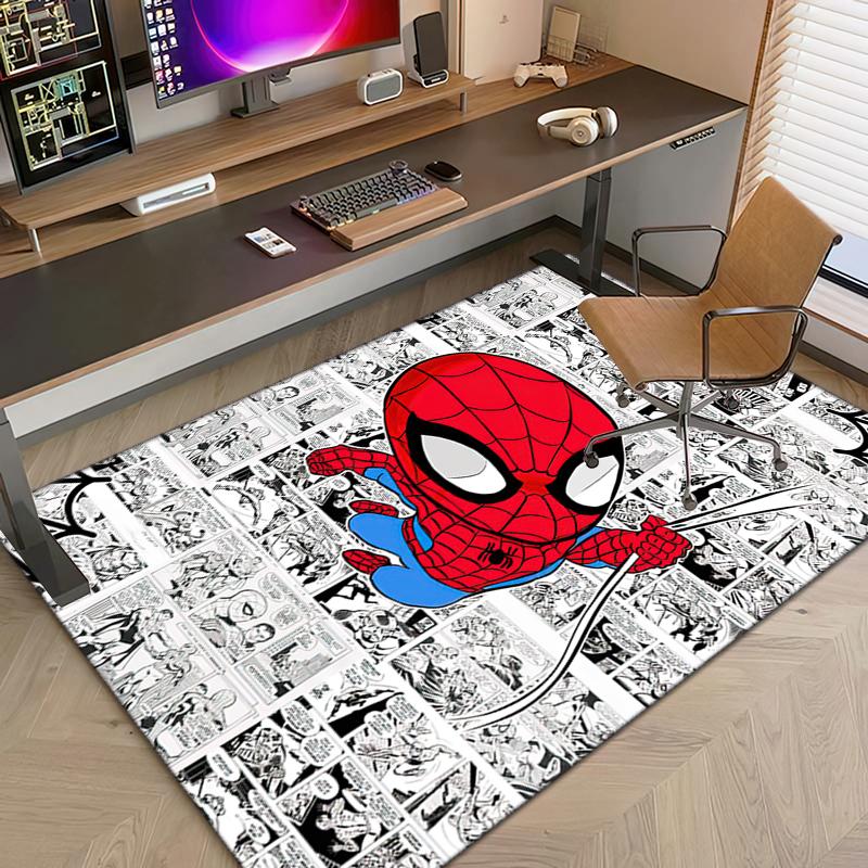1PC Spider-Man Rug - home decoration Carpet For Living Room Bedroom Flooring Computer Chair Area Rug