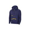 Jordan NBA Golden State Warriors Statement Edition Fleece Hoodie Purple Men Streetwear DR7001-421