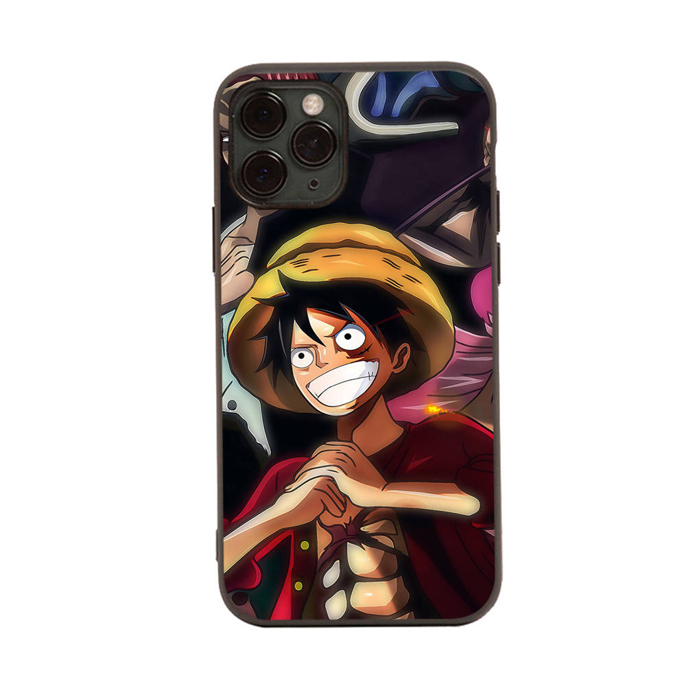 Case for iPhone 16 15 Plus 14 13 12 11 Pro 8 7 6S 6 SE 5S X XR XS Max Realme C30 C33 C31 9I Black Sofe Cover WI75 Anime One Piece