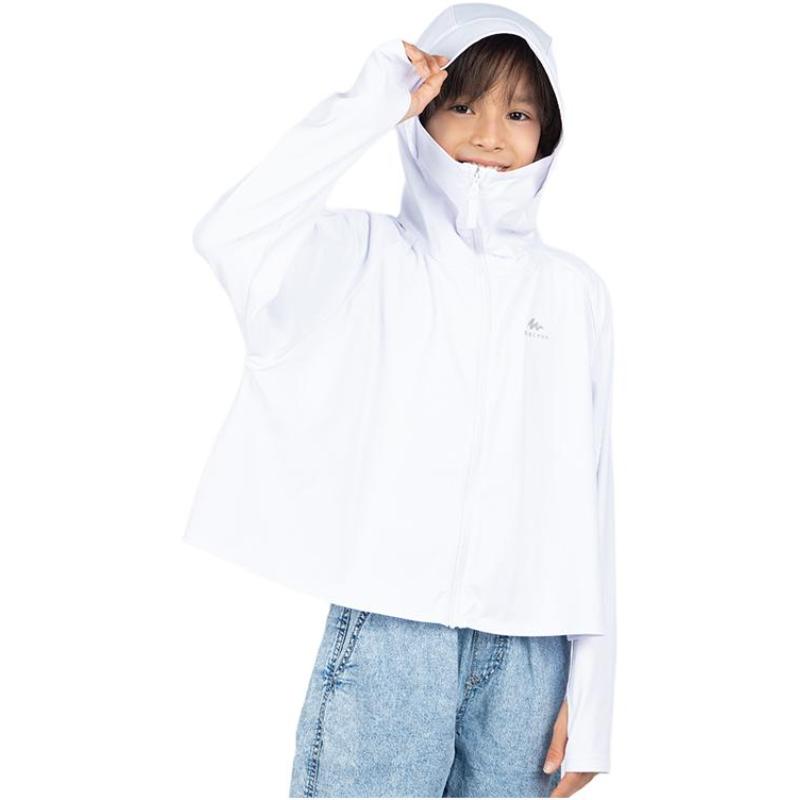 

DECATHLON тонкая и удобная одежда с длинным рукавом для защиты от солнца для детей 100 жемчужина белый