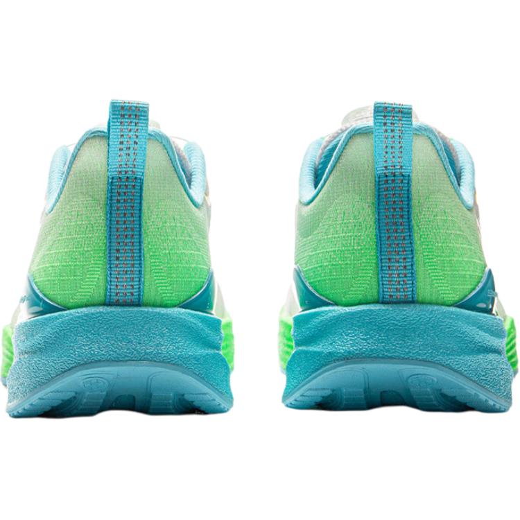 Li Ning Kids Ultra Light Versatile Comfortable Shock Absorbing Wear Resistant Low Top Running Shoes Kids Running Shoes White Green Blue YKFV042-41