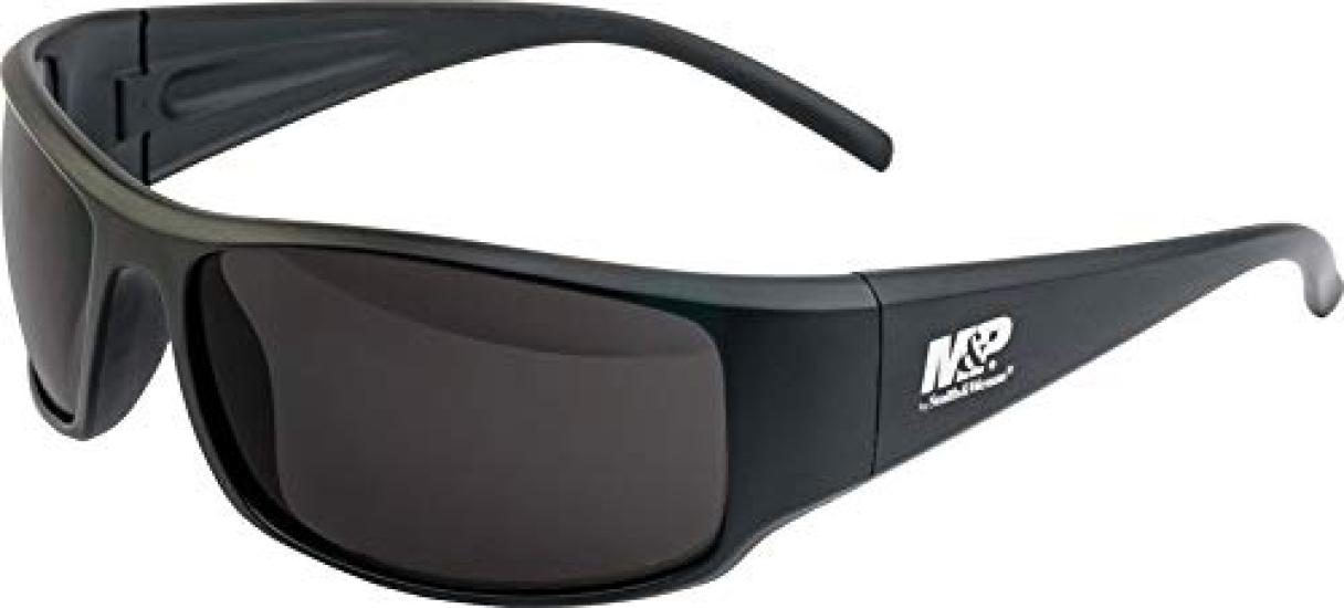 

110166 Smith Wesson Shooting Glasses Thunderbolt Full Frame Smoke Lens Sunglasses S&W & Anti-Fog [Used]