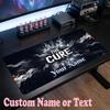 The Cure Customized Name Text Mouse Pad, Large Desk Mouse Mat Personalized Home Office Present