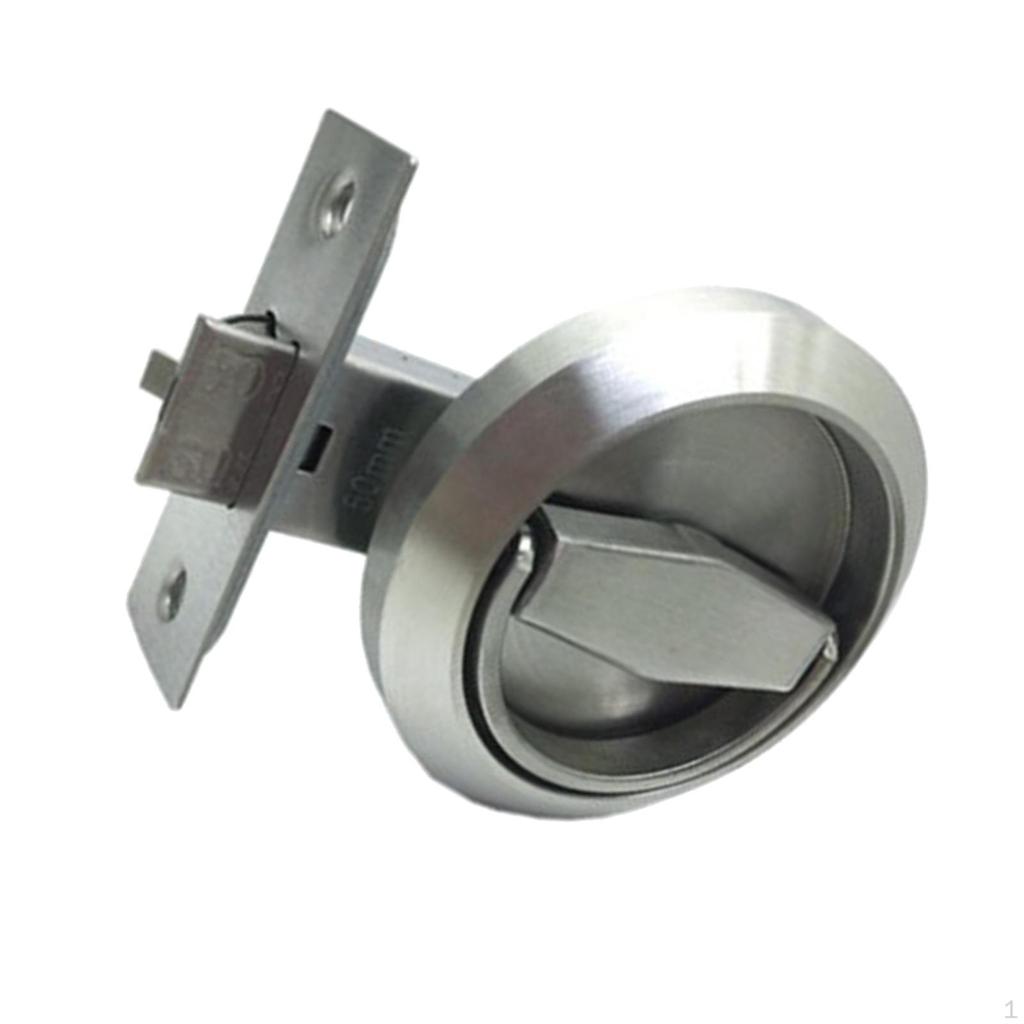 Round Knobs Rings Pulls Lock Door Handle Parts Stainless Steel Recessed Knob Outdoor